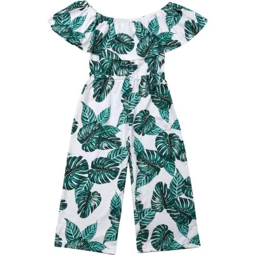 2019 Emmababy Summer Toddler Girl Cute Princess Off Shoulder Flower Romper Outfits Sunsuit Children Clothes 3-8T