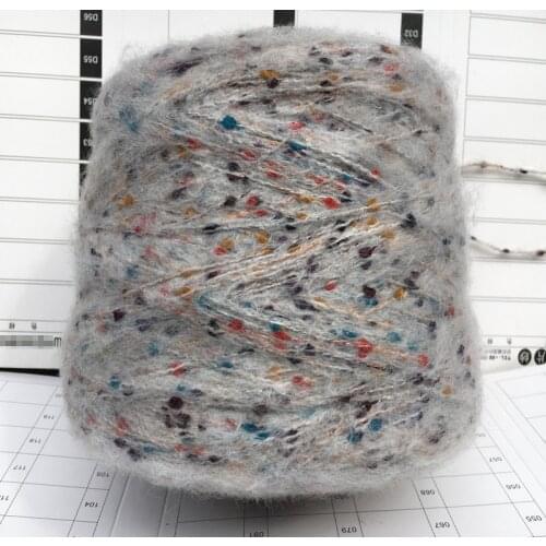 250g Colored dots Wool Yarn For Knitting Acrylic yarn Hand Knitting Yarn Crochet Mohair Chunky yarn Linen Crochet threads ZL59