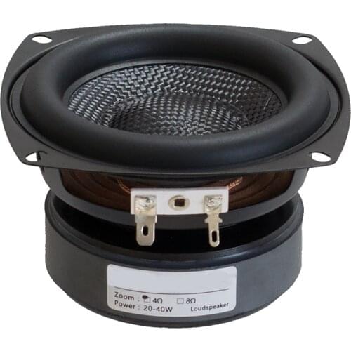 1PC 4” Inch High Power Subwoofer Speaker Unit HIFI 4 8 Ohm Fiberglass Woven Basin Low Frequency Bass Loudspeaker Large Magnetic