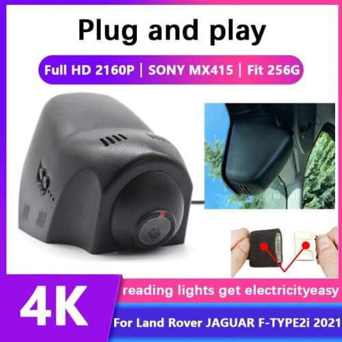 4K Easy to install Car DVR Video Recorder Dash Cam Camera For Land Rover JAGUAR F-TYPE2i 2021 hd 2160p Novatek 96670+SONY MX415