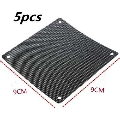 5PCS 80mm 90mm 120mm 140mm Computer PC Case Cooling Fan Dust Filter Mesh Net Cover Computer Guard PVC Cooling Fan Antidust Net