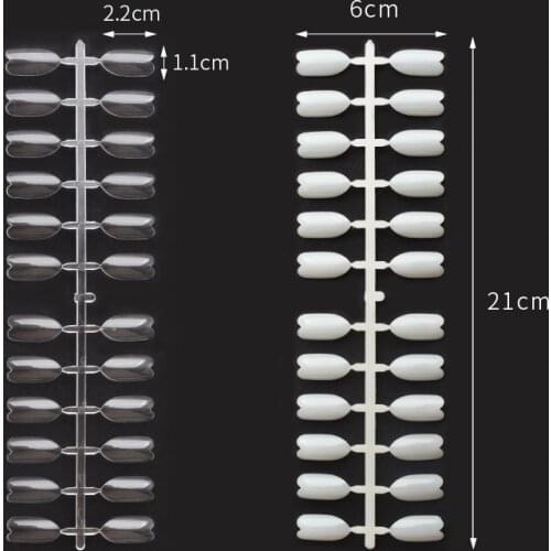 5PCS/Set 120 tips heart-shaped False Nail Tips Nail Art Display Chart UV Gel Polish Practice Color Card Manicure Tool
