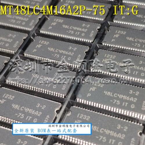 5pieces MT48LC4M16A2P-75IT:G TSOP flash