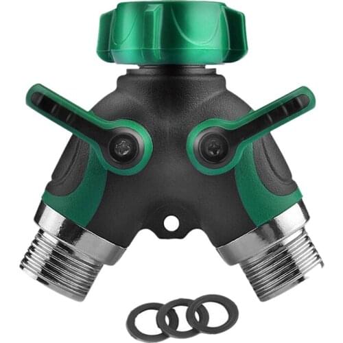Promotion! 2 Way Y Shape Hose Connector Garden Splitter Comfortable Plastic Grip Faucet