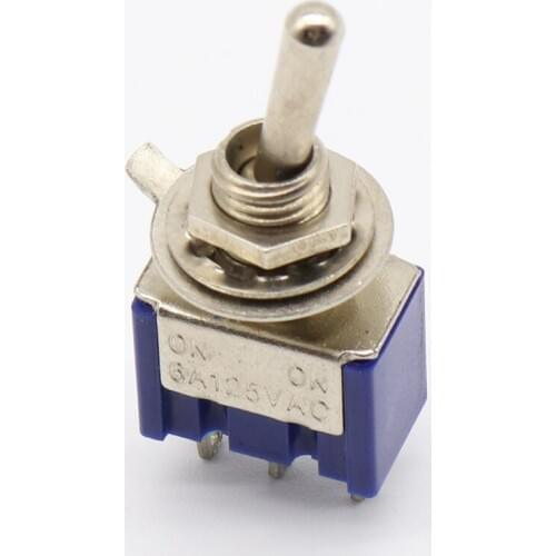 Promotion! 5 Pcs AC ON-ON SPDT 2 Position Latching Toggle Switch 6A 125V