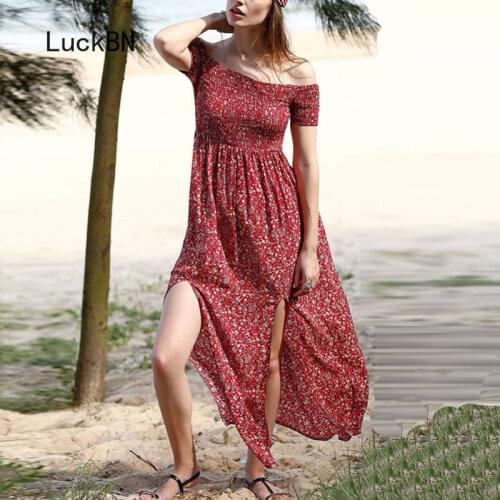 Conncozy Summer Dresses With A Slit