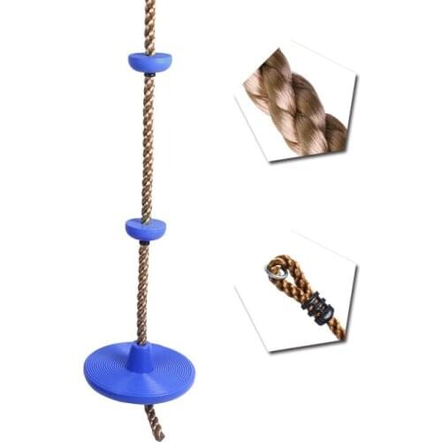 Kids Toys Outdoor Indoor Plastic Swing Disc Tree Hanging Swing Climbing Swing For Children Garden Playground Camping Playing Toy