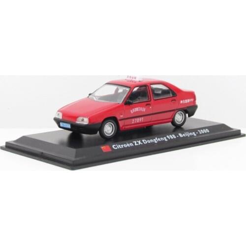 Diecast 1/43 Scale Citroen ZX Taxi 988 City Taxi Model Static Display Diy Decoration Classic Collection Gift Toy Boy Toys