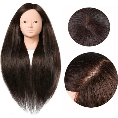 Mannequin Training Head Professional Makeup Styling Head 65CM 100% High Temperature Fiber Hairdressing Practice Training Head