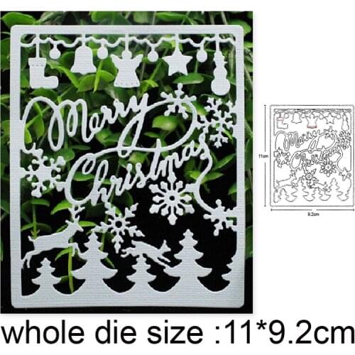 Metal Cutting die Cut snowflake frame Scrapbooking Paper Craft Card Album Punch Art Cutter