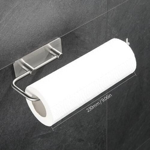 Wall Mount Horizontal Paper Towel Holder Bathroom Kitchen Paper Towel Rack Dispenser Rack Toilet Paper Holder for Tissue Roll