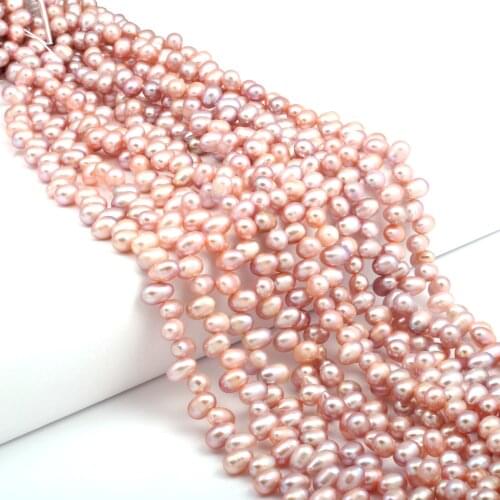 6-7mm Natural Freshwater Pearl Beads Irregular Multicolor Loose Beads for Jewelry Making DIY Necklace Bracelet Accessories