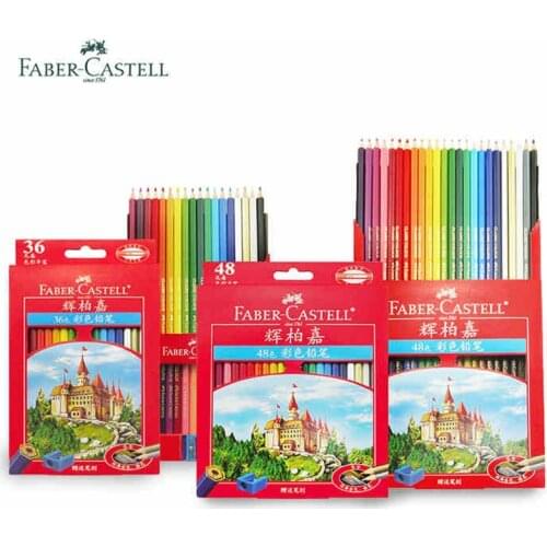 Faber-Castell 48 Colors Non-toxic Lapis De Cor Classic Castle Oily Color Pencils Set Oil Painting Drawing Sketch Art Stationery