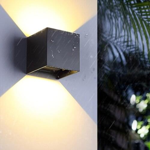 New style black white LED modern waterproof wall light outdoor wall lamp adjustable outdoor wall lamps