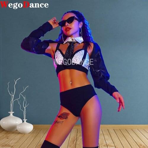 New Bar Dancer Costume Jazz Dance Sexy Women Stage Show Outfits Nightclub Singer Performance Wear