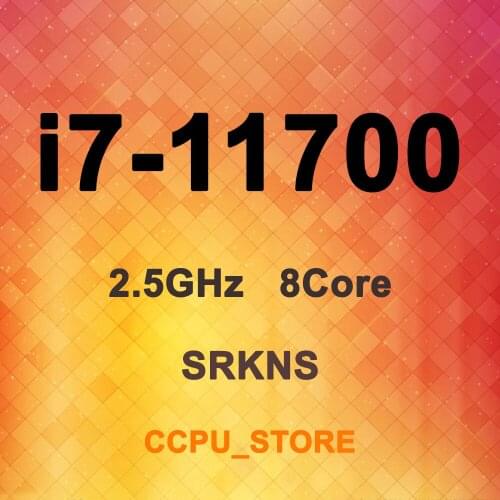 Core i7-11700 SRKNS 2.5GHz 8Core 16Thread 16MB 65W LGA1200 CPU Processor