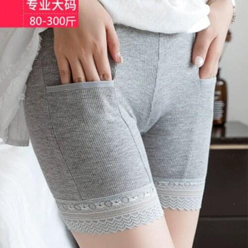 Plus size Safety Short Pants New Summer Seamless Shorts Under Skirt Lace Underwears Modal Boxers Safety Shorts Women Hot with