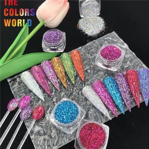 TCT-602 Chameleon Holographic Color Shift Nails Glitter Nail Art Decoration Manicure Tumblers DIY Festival Accessories Supplier