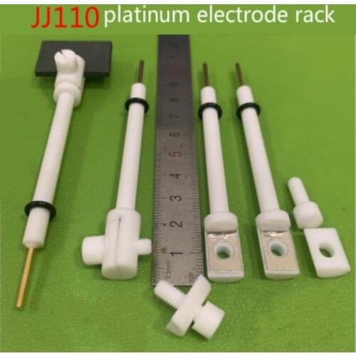 Electrode clamp. Jj110 electrode clamp. Jj110 polytetrafluoroethylene electrode clamp. Platinum electrode clamp