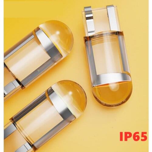 10x W5W 194 T10 Glass Housing Cob LED Car bulb 3000K 6000K White Green Blue Red Wedge License Plate Lamp Dome Light White Diedo