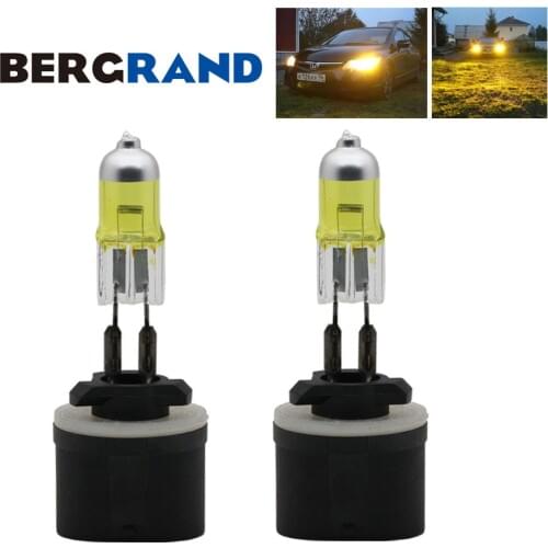 2PCS H27 880 Halogen Lamp 12V 37.5W Auto Lamps Yellow light bulbs for auto PG13 2700K Fog Light Bulbs Better Visibility