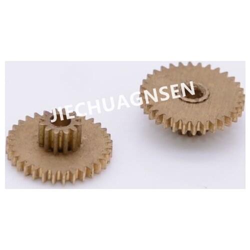 091 Double Straight Gear 0.3 Modulus 12 teeth 32 teeth Duplex Spur gear 0.3M 12T+32T bore diameter 2MM