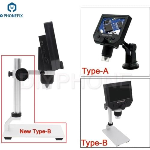 600X 3.6MP USB Digital Electronic Microscope 8 LED VGA Microscopio with 4.3 Inches HD OLED Display for Phone PCB Chip Repair
