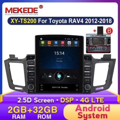10inch Tesla Screen Car Product Android Auto Stereo Radio Accessories For Toyota RAV4 Rav 4 2012-2018 GPS Multimedia Player DSP