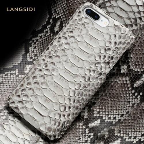 Genuine Leather Python phone case For iPhone X XS XS xsmax XR 6s 5s se 5 6 7 8 8 plus snakeskin luxury marvel protective cases