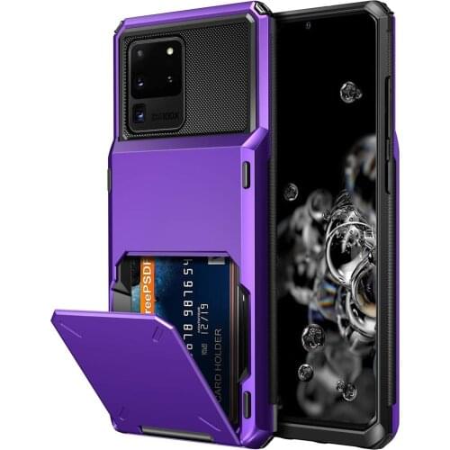 For Samsung Galaxy S20 Ultra Case S 20 Wallet Credit Card Holder ID Slot Pocket Cover for Samsung S20+ S 20 Plus 5G S20 FE Coque