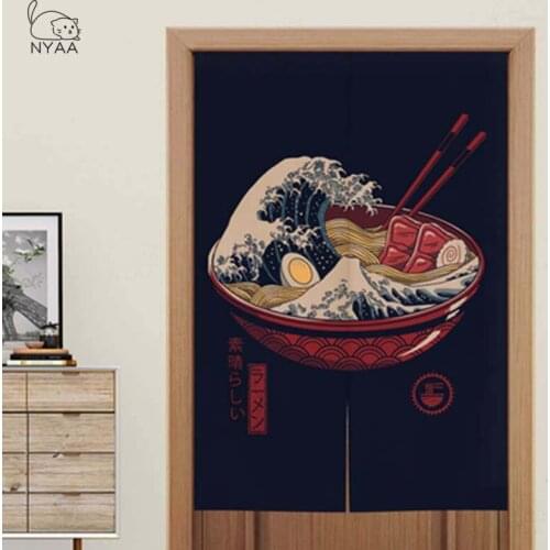 Japanese Style decorative door curtain fabric cloth home screens partition bathroom sushi kitchen restaurant curtains