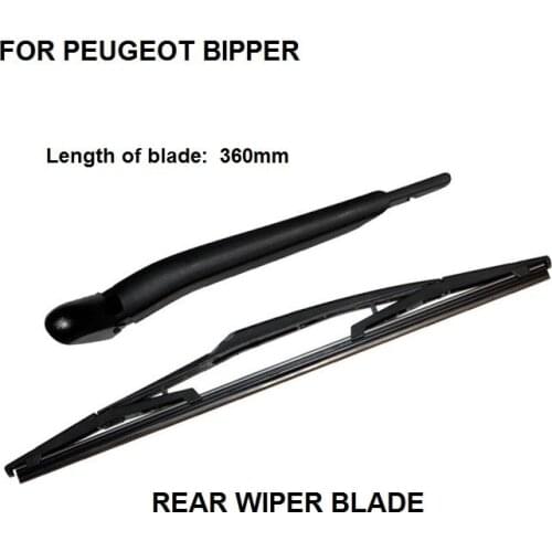 FOR PEUGEOT BIPPER-TEPEE MPV (2007-2016) 360MM 14" REAR WINDSCREEN WIPER ARM + BLADE KIT