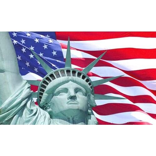 Goddess of liberty flag with United States banner 90x150cm custom pride gift home decoration