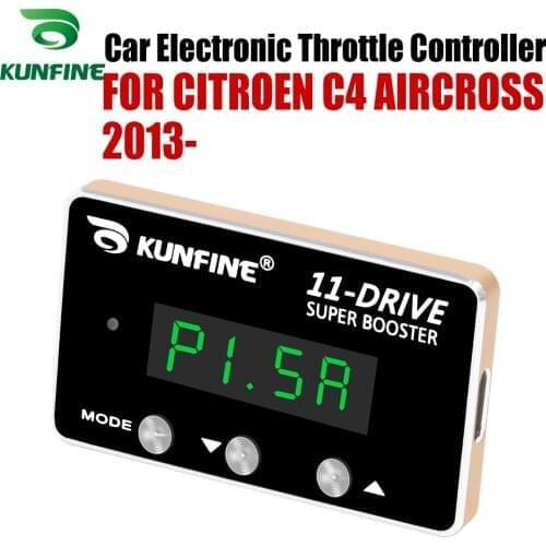 KUNFINE Car Electronic Throttle Controller Racing Accelerator Potent Booster For CITROEN C4 AIRCROSS 2013-After Tuning Parts