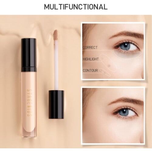 High Coverage Lightweight Concealer Liquid Foundation Concealer Effectively Reduces Dark Circles Brighten Skin Color TXTB1