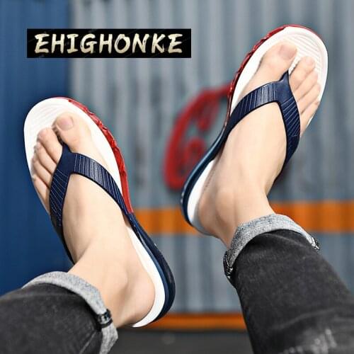 Summer high-quality slippers designer sandals mens home casual shoes luxury mens thick-soled full palm air cushion flip flops