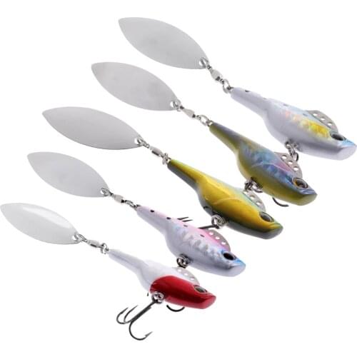 Metal Fishing Spinner Minnow Lure Freshwater Bass Trout Fishing Tackle Hooks Fishing Baits for Fisherman