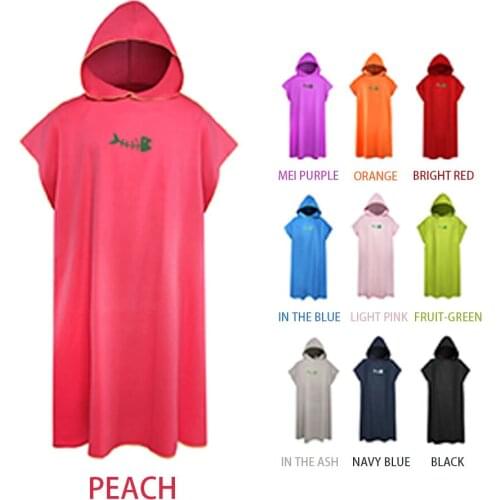 Swimming Quick-drying Surf Cape Outdoor Swimming With Hood Poncho Robe Sunscreen Water Absorb Quick Drying Surfing Cloak Robe