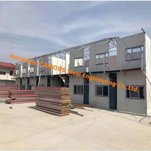 Prefab Portable House Assembled By Insulation Panels For Rent Or Temporary Use