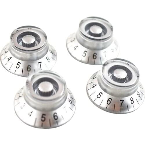 Silver Top Hat Electric Guitar Knobs For Gibson SG Style Electric Guitar