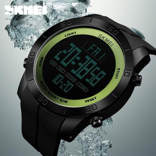 SKMEI Mens Sports Outdoor Countdown Watches Luxury Fashion LED Digital Military Clock Men Waterproof Wristwatches Montre Homme