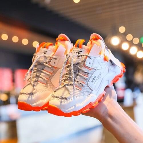 Sport Kids Sneakers Boys Casual Shoes For Boys Sneakers Girls Shoes Children Sneakers Lace-up Breathable Trainers Footwear 2021