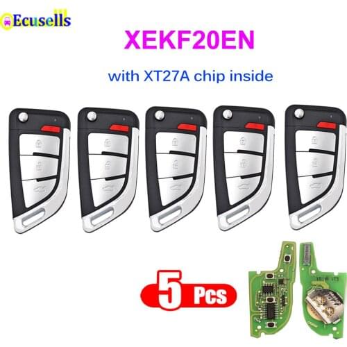 5PCS/LOT Xhorse XEKF20EN VVDI Super Remote with XT27A01 XT27A66 Chip Work for VVDI2 /VVDI MINI Key Tool/VVDI Key Tool Max
