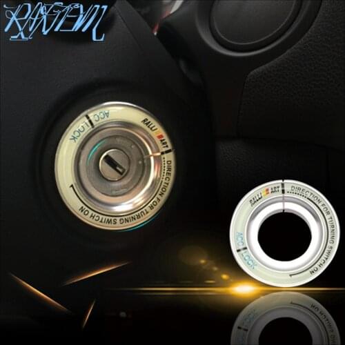 Luminous Ralliart Ignition Key Ring Switch Cover Sticker for Mitsubishi Lancer Mitsubishi Lancer EX Mitsubishi ASX outlander