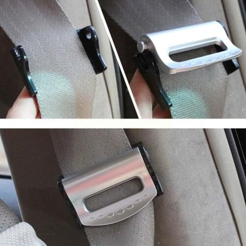 Universal Car Seat Belts Folder Safety Adjustable Auto Buttons Stopper Clip Automobile Plastic Accessories Stop Buckle Inte V9V3