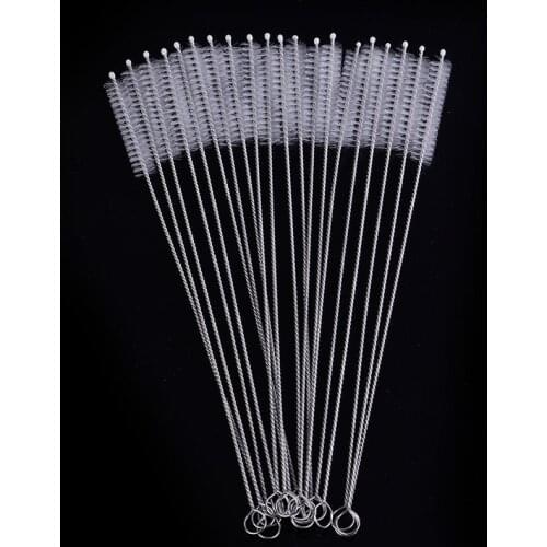 10 Pcs/lot 17cm/23cm/24cm long Bottle Drink Water Cup straw Washing Brush Cleaner Spiral Soft Hair Cleaning Tool New