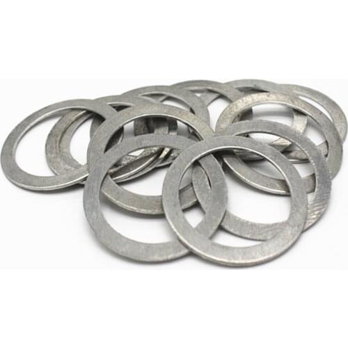 50PCS M6 M7 M8 M9 M16 Gaskets Washers pure aluminum gasket Aluminum Flat Metal washer gasket