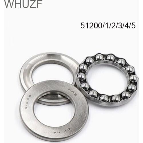 Free shipping 2/4pcs abec 1 High Quality Plane Thrust Bearing 51200 51201 51202 51203 51204 51205 Rolamento bike