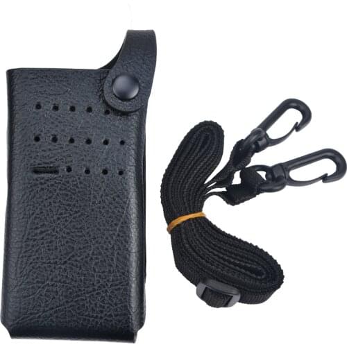 MLN5864A Hard Leather Carry Case with 3” Fixed Belt Loop for MOMLTOTRBO XPR 3300E XPR3300 XiR P6600 No Display Radio