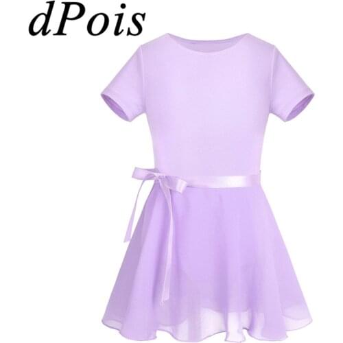 Kids Ballet Tutu Dance Dress for Girls Ballerina Contemporary Gymnastics Leotard Bodysuit Children Gym Leotards & Skirt Costume